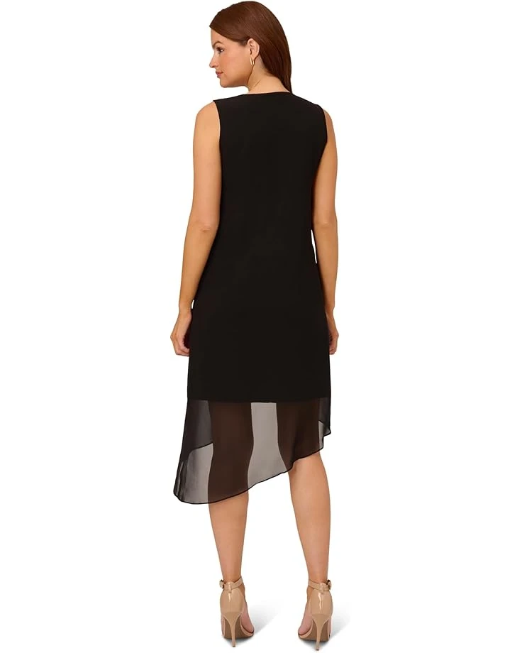 Adrianna Papell Stretch Jersey and Chiffon Fly Away Dress | Dresses 2 Adrianna Papell Stretch Jersey and Chiffon Fly Away Dress | Dresses - Image 2