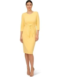 Adrianna Papell Knit Crepe Tie Waist Sheath Dress | Dresses -Elegant Dress Line 51LorTEGhlL. AC SR736920