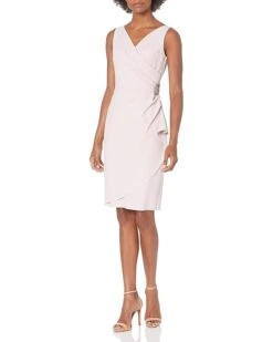 Alex Evenings Short Slimming Dress with Side Ruched Skirt | Dresses