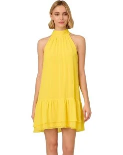 Adrianna Papell Chiffon Trapeze Short Dress | Dresses