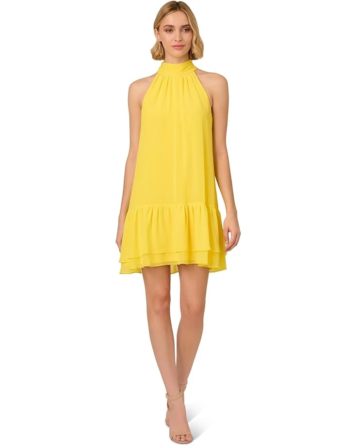 Adrianna Papell Chiffon Trapeze Short Dress | Dresses 5 Adrianna Papell Chiffon Trapeze Short Dress | Dresses - Image 5