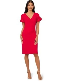 Adrianna Papell Knit Crepe Short Dress | Dresses -Elegant Dress Line 61Hfs2mawPL. AC SR736920