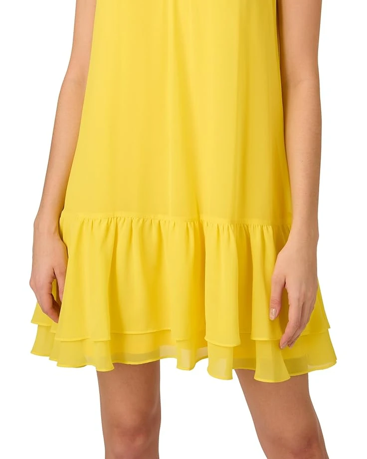 Adrianna Papell Chiffon Trapeze Short Dress | Dresses 3 Adrianna Papell Chiffon Trapeze Short Dress | Dresses - Image 3