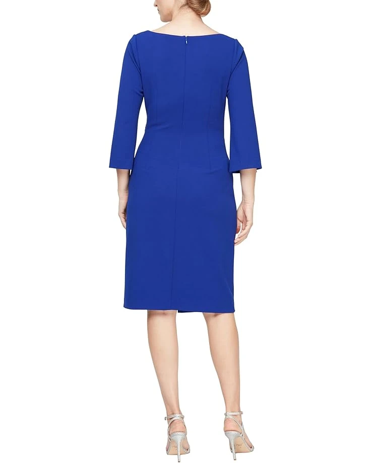 Alex Evenings Short Sheath Dress with Split Sleeves | Dresses 2 Alex Evenings Short Sheath Dress with Split Sleeves | Dresses - Image 2