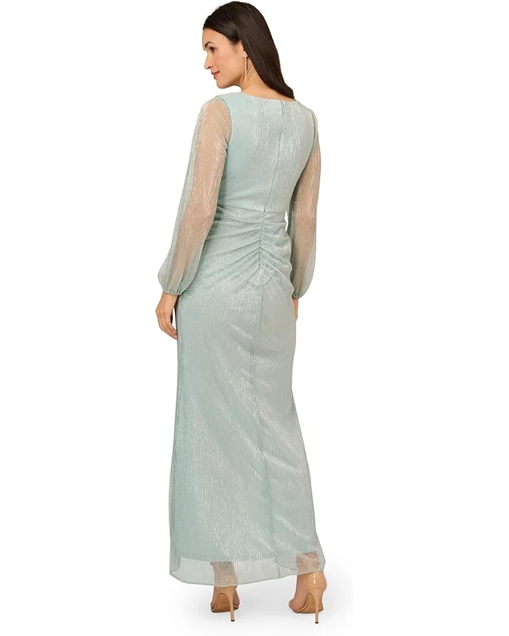 Adrianna Papell Metallic Mesh Gown | Dresses 2 Adrianna Papell Metallic Mesh Gown | Dresses - Image 2