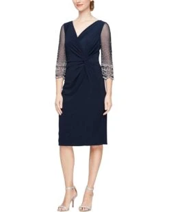 Alex Evenings Short Matte Jersey Sheath Dress | Dresses