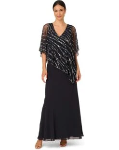 Adrianna Papell Beaded Popover Midi Dress | Dresses