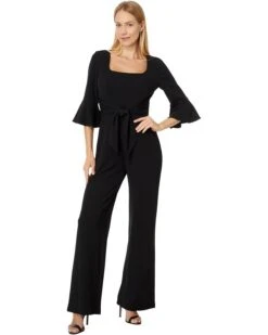 Adrianna Papell Knit Crepe Tie Front Jumpsuit | Dresses