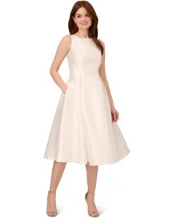Adrianna Papell Sleeveless Tea Length Dress | Dresses -Elegant Dress Line 61mHMA3TnxL. AC SR736920