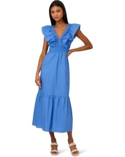Adrianna Papell Ruffle Front Maxi Dress | Dresses