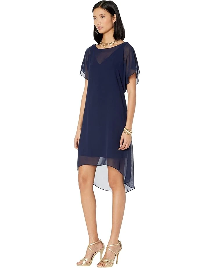 Adrianna Papell Chiffon Overlay Sheath Dress | Dresses 2 Adrianna Papell Chiffon Overlay Sheath Dress | Dresses - Image 2