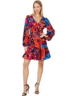 Adrianna Papell Printed Short Flounce Dress | Dresses -Elegant Dress Line 717ZvnAuYzL. AC SR736920