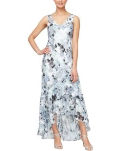 Alex Evenings High-Low Chiffon Burnout with Jacket | Dresses 6 Alex Evenings High-Low Chiffon Burnout with Jacket | Dresses -Elegant Dress Line 719SwOmuSL. AC SR736920