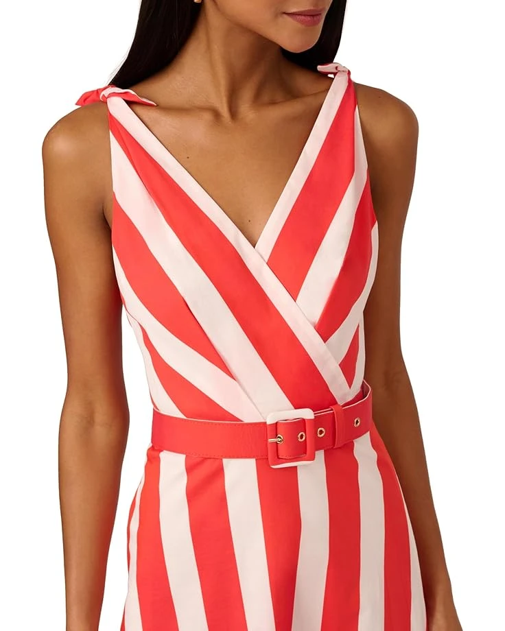 Adrianna Papell Striped Midi Dress | Dresses 4 Adrianna Papell Striped Midi Dress | Dresses - Image 4