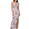 Adrianna Papell Jacquard Long Dress | Dresses