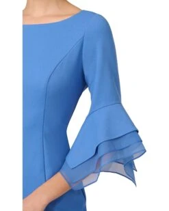 Adrianna Papell Knit Crepe Tiered Sleeve Dress | Dresses -Elegant Dress Line 813SUjVGN4L. AC SR736920