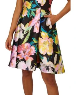 Adrianna Papell Printed Mikado Short Dress | Dresses -Elegant Dress Line 818QeP8hT3L. AC SR736920