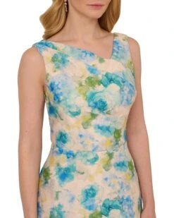 Adrianna Papell Asymmetrical Jacquard Midi Dress | Dresses -Elegant Dress Line 81LHxi731ML. AC SR736920