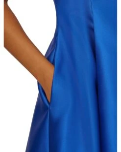 Adrianna Papell Fit And Flare Stretch Mikado Party Dress with Beaded Neckline | Dresses -Elegant Dress Line 81QMt5NwnUL. AC SR736920