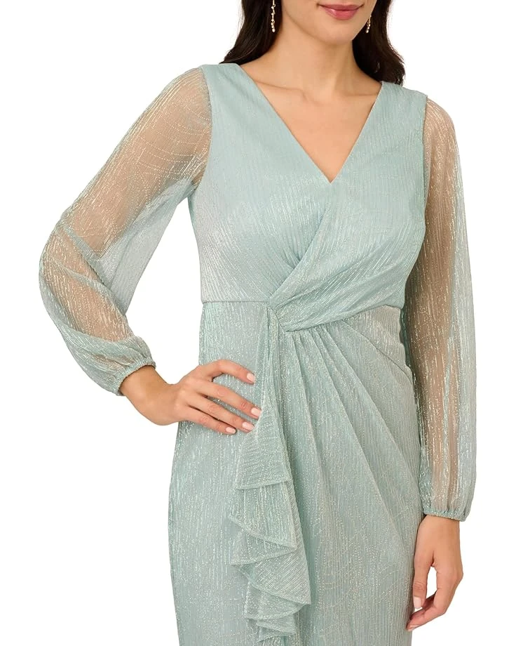 Adrianna Papell Metallic Mesh Gown | Dresses 3 Adrianna Papell Metallic Mesh Gown | Dresses - Image 3