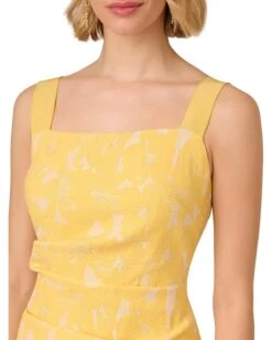 Adrianna Papell Hibiscus Jacquard Tucked Dress | Dresses -Elegant Dress Line 81ZYUY5vk L. AC SR736920