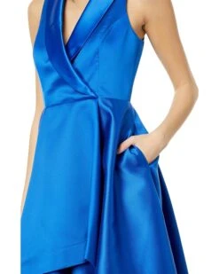 Adrianna Papell Solid Mikado Hi Low Hem Tuxedo Gown | Dresses -Elegant Dress Line 81lkCQpnSpL. AC SR736920