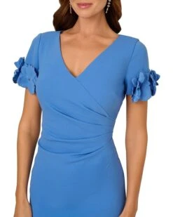 Adrianna Papell Knit Crepe Short Dress | Dresses -Elegant Dress Line 81xMHvhrrCL. AC SR736920