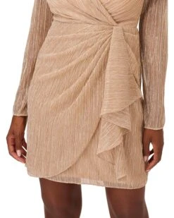 Adrianna Papell Metallic Mesh Draped Dress | Dresses 7 Adrianna Papell Metallic Mesh Draped Dress | Dresses -Elegant Dress Line 91Zuvgj9DjL. AC SR736920