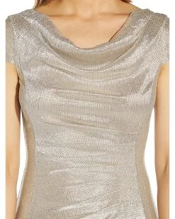 Adrianna Papell Metallic Knit Drape Neck Gown | Dresses 5 Adrianna Papell Metallic Knit Drape Neck Gown | Dresses -Elegant Dress Line A1Y9mLraZAL. AC SR736920